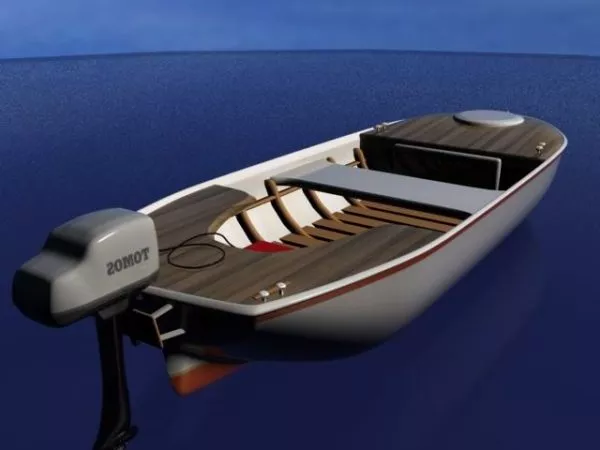 Old Row Boat 3d model