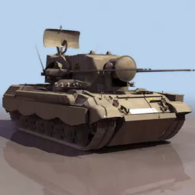 Flakpanzer Gepard German Anti-aircraft Gun 3d model