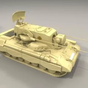 Flakpanzer Gepard Anti-aircraft Gun 3d model