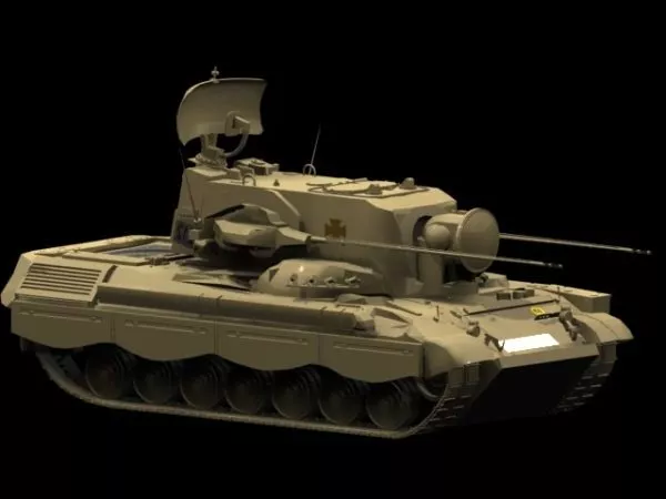 Flakpanzer Gepard Tank 3d model Flakpanzer Gepard Tank 3d model