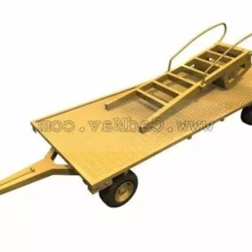 Flat Platform Trailer 3d model