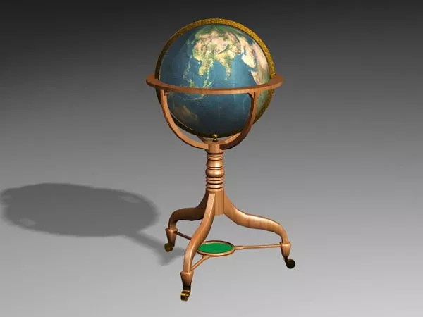 Wire Globe School School Accessories 3d model