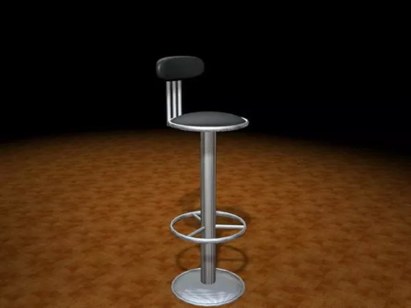 Floor Mount Bar Stool 3d model Floor Mount Bar Stool 3d model
