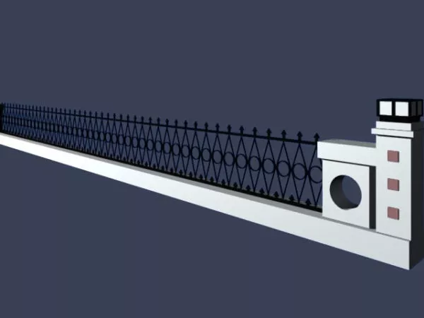Flower Bed Fence 3d model Flower Bed Fence 3d model