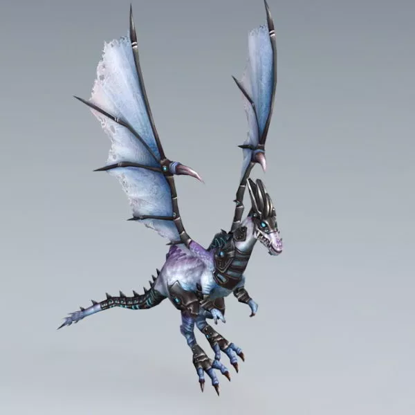 Flying Dragon Rig 3d model Flying Dragon Rig 3d model