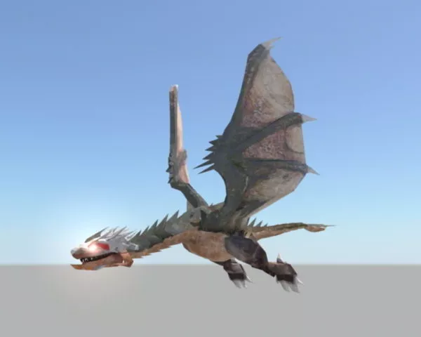 Fire Dragon Animal 3d model