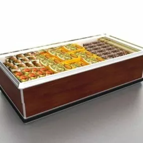Food Display Fridge 3d model