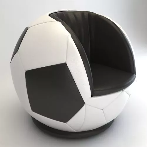 Football Leather Sofa Furniture 3d model Football Leather Sofa Furniture 3d model