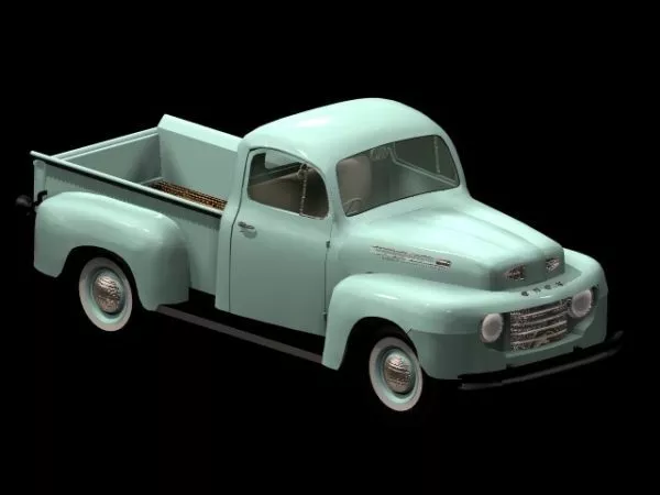Ford 1950 F-3 Pick-up 3d model Ford 1950 F-3 Pick-up 3d model