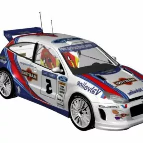 Racing Car Ford Focus Rs Wrc 3d model