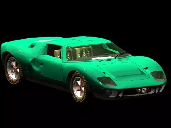 Ford Gt40 Roadster 3d model Ford Gt40 Roadster 3d model