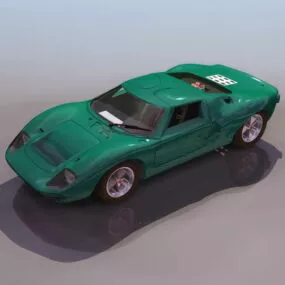 Ford Gt40 Sports Car 3d model