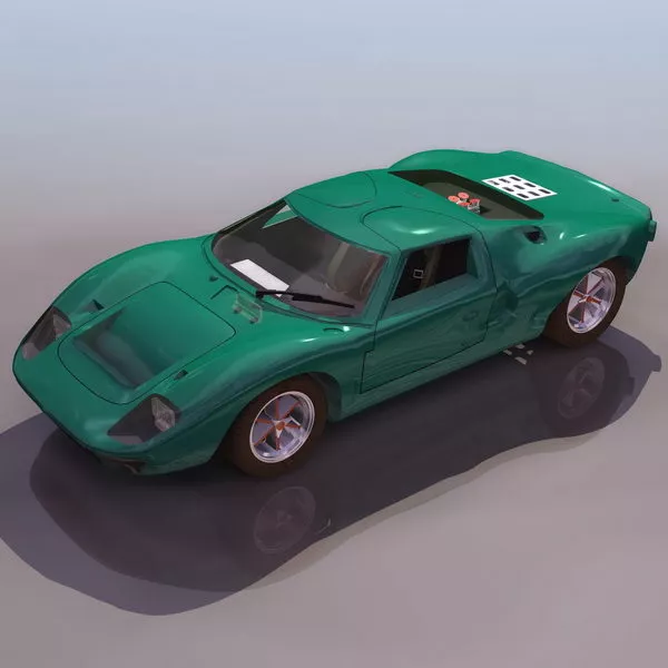 Ford Gt40 Sports Car 3d model Ford Gt40 Sports Car 3d model