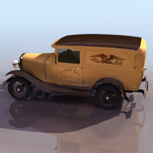Ford Model A Business Coupe 3d model Ford Model A Business Coupe 3d model