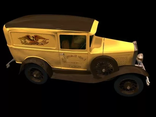 Ford Model A Van 3d model Ford Model A Van 3d model