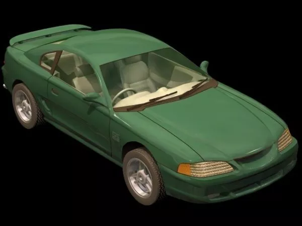 Ford Mustang Gt Pony Car 3d model Ford Mustang Gt Pony Car 3d model