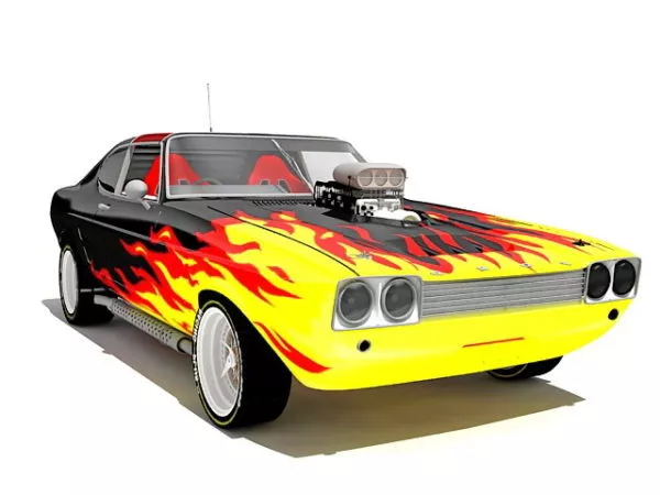 Ford Mustang King Cobra 3d model Ford Mustang King Cobra 3d model