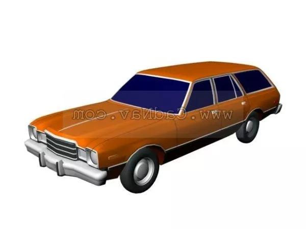 Cartoon Punk Wagon 3d model