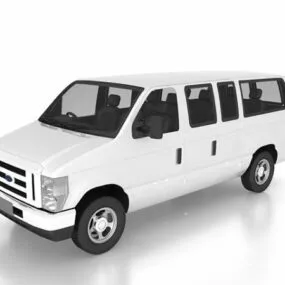 Ford Club Wagon Van 3d model