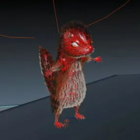 Fox Squirrel 3d model