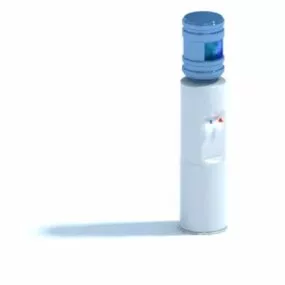 Free-standing Water Dispenser With Bottle 3d model