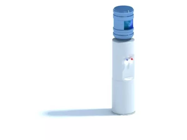 Free-standing Water Dispenser With Bottle 3d model Free-standing Water Dispenser With Bottle 3d model