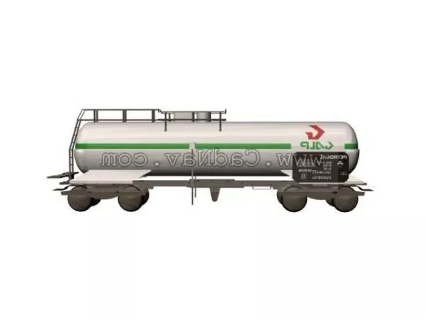 Steam Train With Railway 3d model