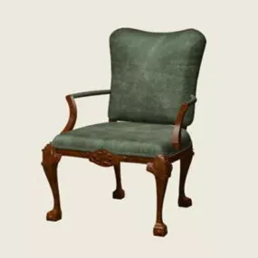 French Accent Chair 3d model