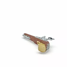 French Flintlock Pistol 3d model