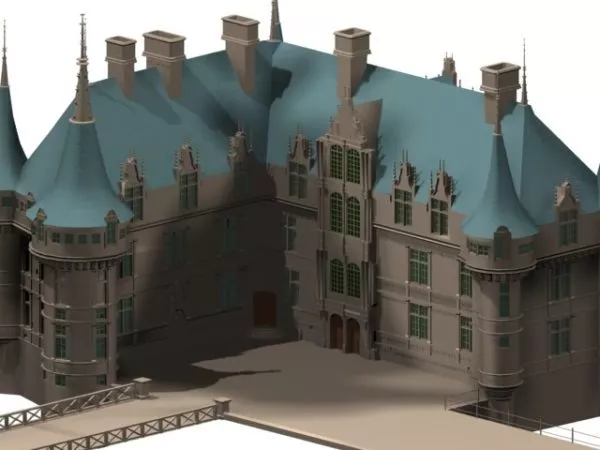 French Renaissance Architecture 3d model French Renaissance Architecture 3d model