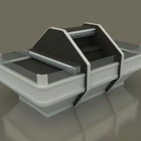 Fresh Fish Display Case 3d model