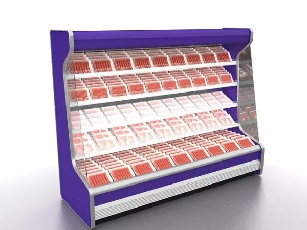 Fresh Meat Display Refrigerator 3d model Fresh Meat Display Refrigerator 3d model