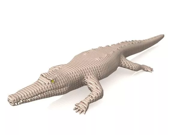 Figurine Of Crocodile 3d model