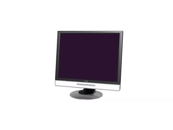 Square Lcd Monitor With Pc Mouse 3d model