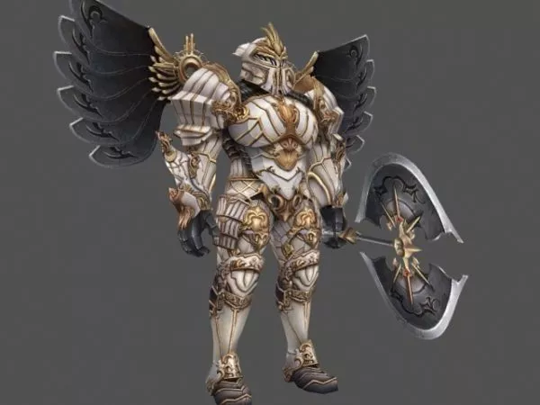 Witcher Warrior Character 3d model