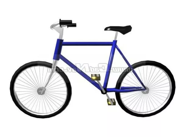 Red Unicycle 3d model
