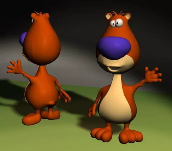 Funny Bear Character 3d model Funny Bear Character 3d model