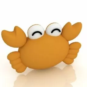 Funny Cartoon Crab Toy 3d model