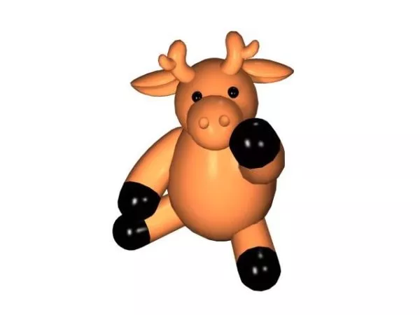 Barasingha Swamp Deer 3d model