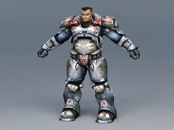 Chinese Soldier In Uniform 3d model