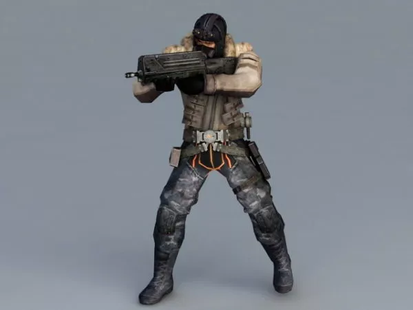 Gun Ak47 Type 2a 3d model