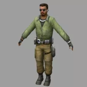 Western Future Soldier 3d model