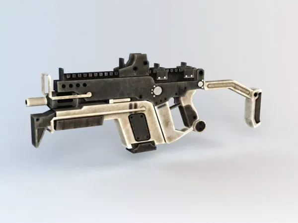 Futuristic Automatic Rifle 3d model Futuristic Automatic Rifle 3d model