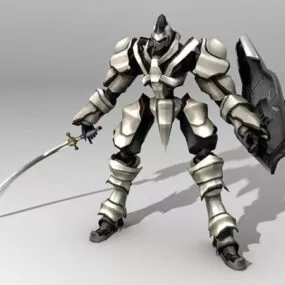 Futuristic Robot Warrior 3d model