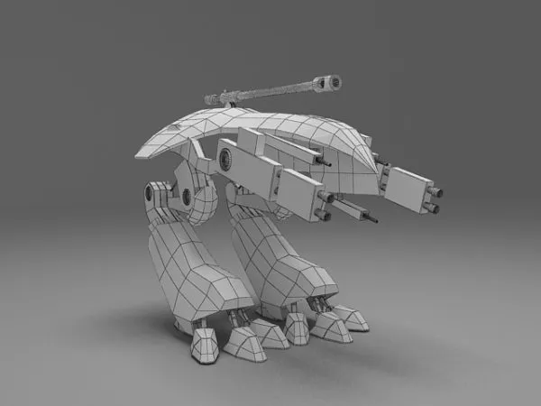 Futuristic Robots Weapon 3d model Futuristic Robots Weapon 3d model
