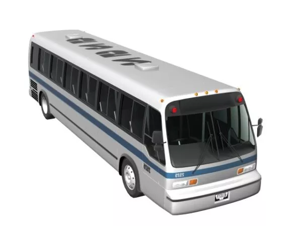 Gmc Rts Bus 3d model Gmc Rts Bus 3d model
