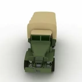 Gmc Military Truck 3d model