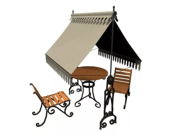 Garden Furniture Set 3d model Garden Furniture Set 3d model