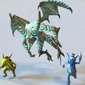 Gargoyle & Goblin 3d model