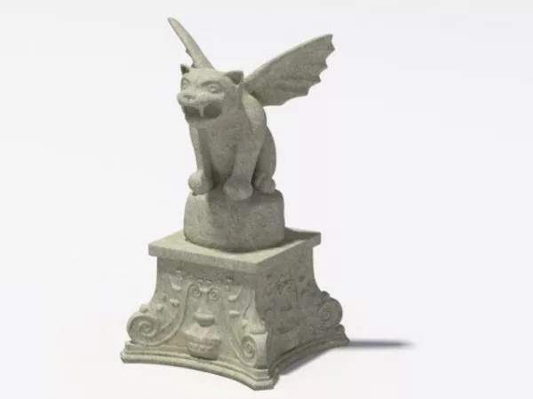 Gargoyle Lawn Statue 3d model Gargoyle Lawn Statue 3d model